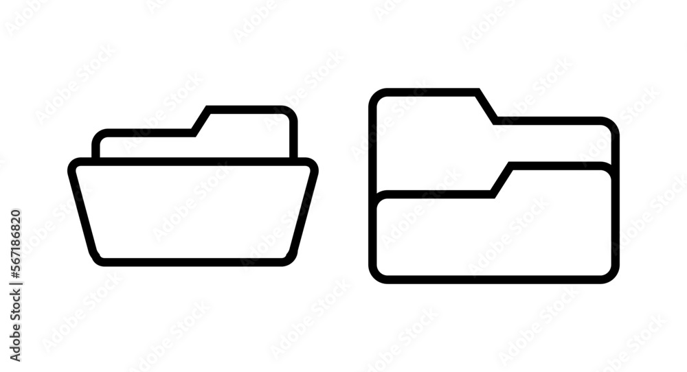 Folder icon vector illustration. folder sign and symbol Folder icon vector illustration. folder sign and symbol