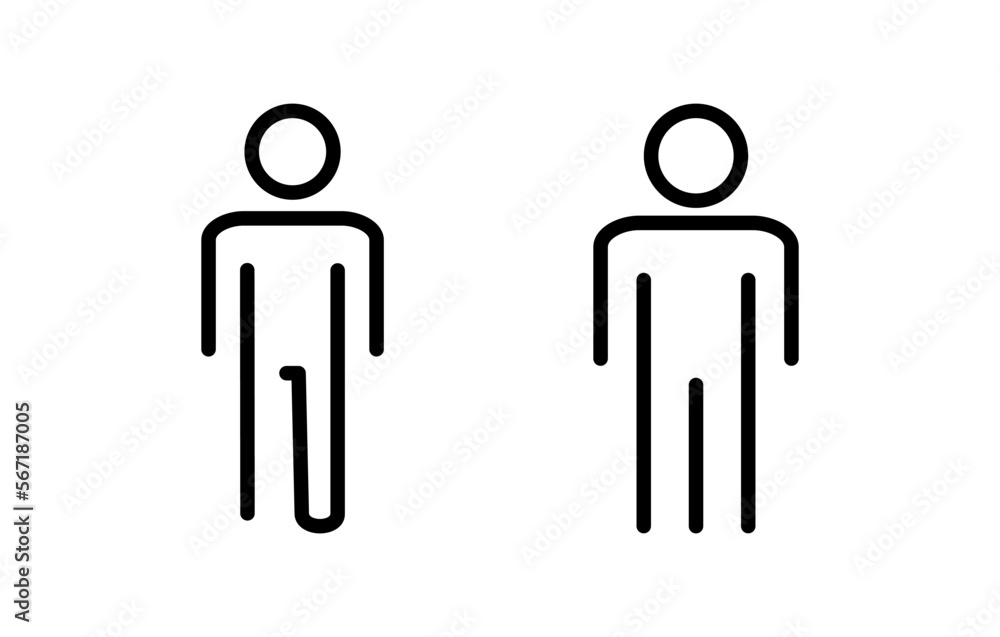 Man icon vector illustration. male sign and symbol. human symbol Man icon vector illustration. male sign and symbol. human symbol