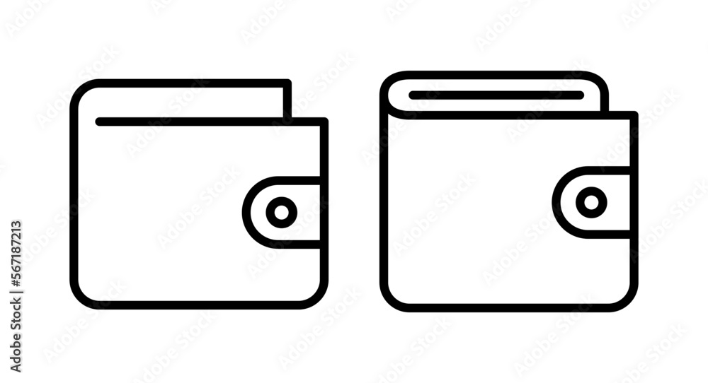 Wallet icon vector illustration. wallet sign and symbol Wallet icon vector illustration. wallet sign and symbol