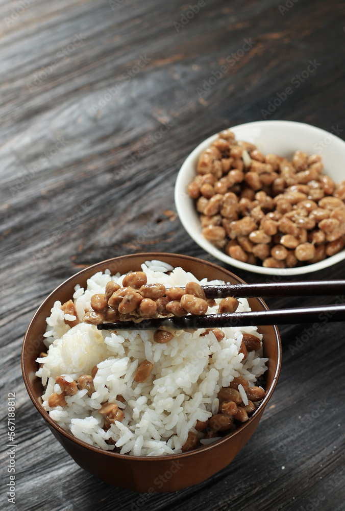 Natto over White Rice Natto over White Rice