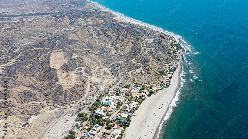 aerial view of the sea