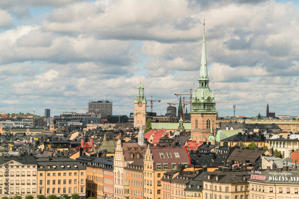 Skyline of Stockholm in Summer, Sweden