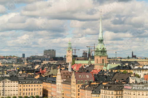 Skyline of Stockholm in Summer, Sweden