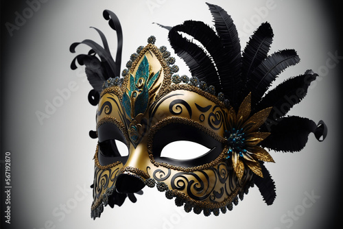 Brazilian carnival mask, Generative Ai