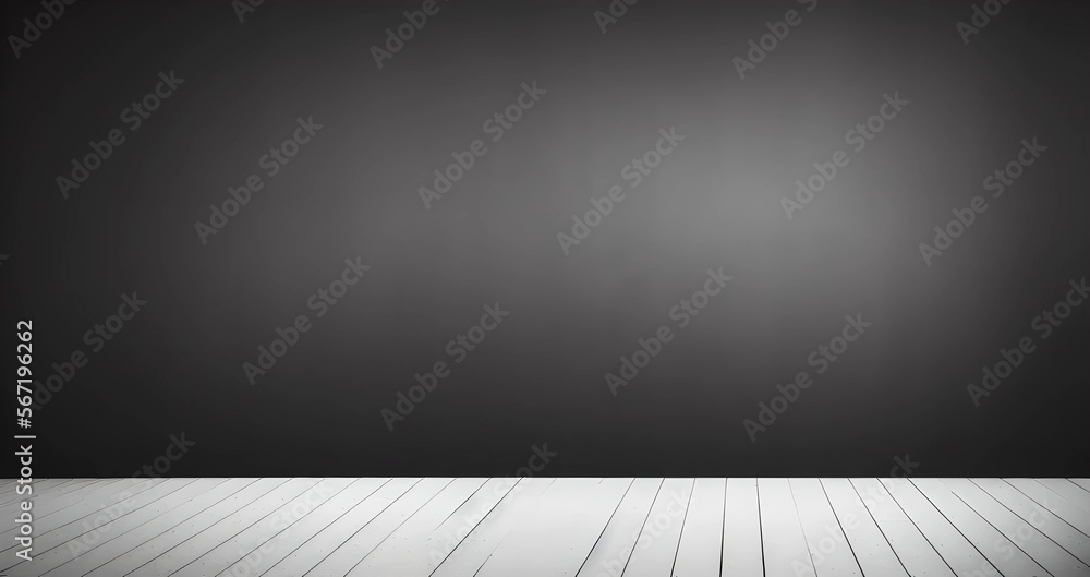 empty room with wall and floor, copy space for text, illustration, Generative, AI empty room with wall and floor, copy space for text, illustration, Generative, AI