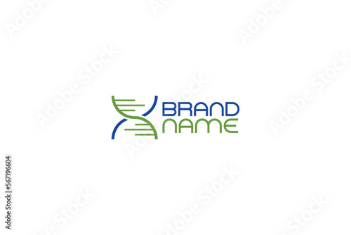 DNA logo concept. Very suitable for symbol, logo, company name, brand name, personal name, icon and many more.