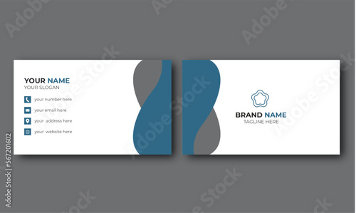 modern professional business card, corporate business card, unique business card design, nice business card, blue color business card, minimalist business card, creative business card,