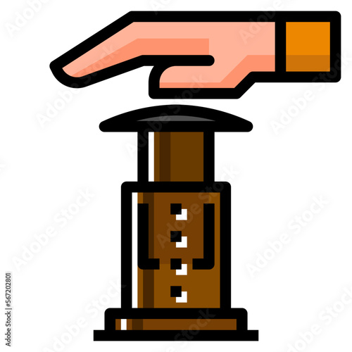 aero filled outline icon