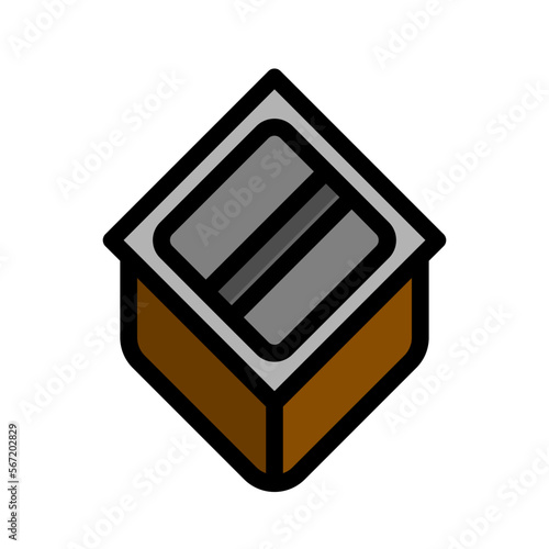 knock filled outline icon