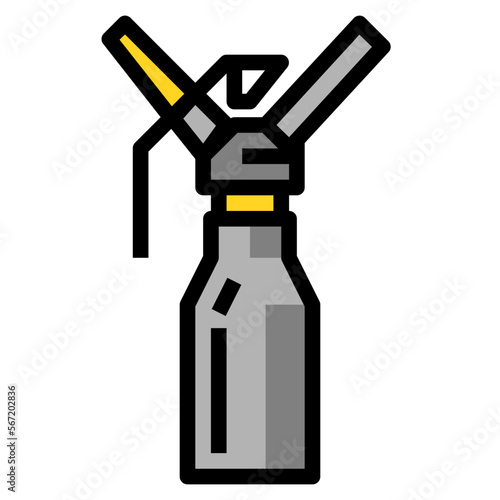 cream filled outline icon