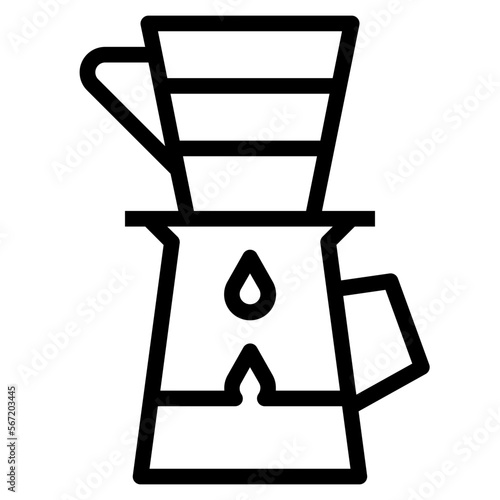 dripper outline icon
