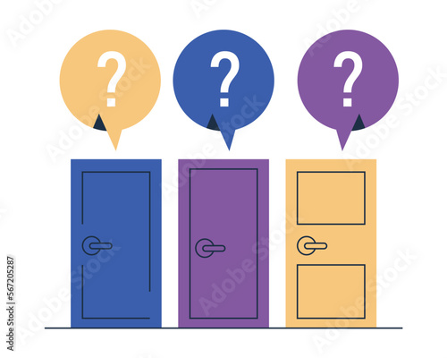 three doors difficult choice