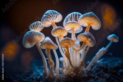 beautiful close up white mushrooms wallpaper background