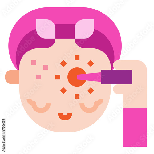 acne flat icon