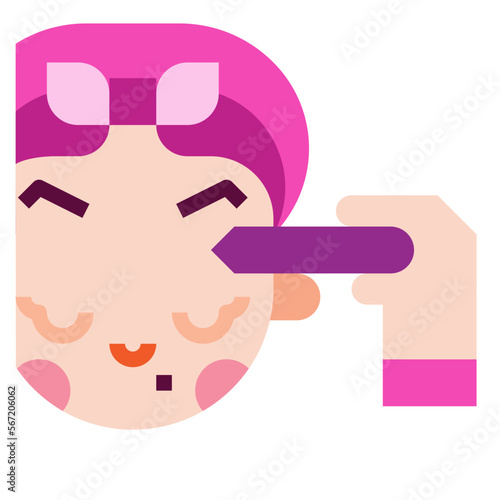 eyebrow flat icon