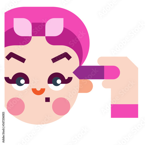 eyeliner flat icon