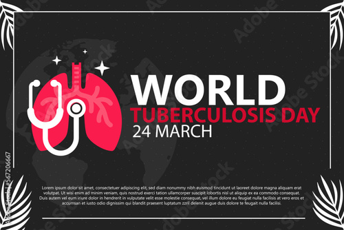 World Tuberculosis Day. illustration. Poster Or Banner Background
