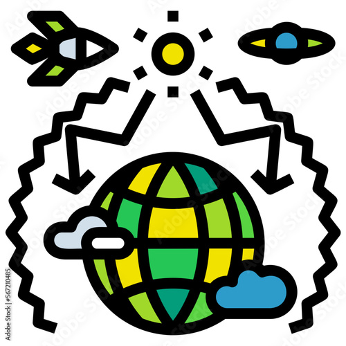 greenhouse filled outline icon