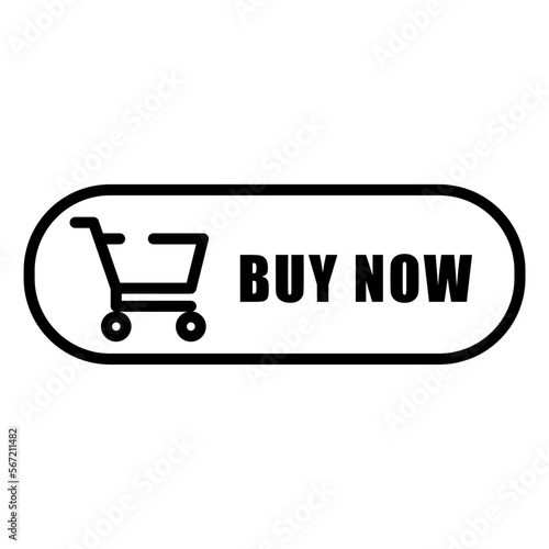 Icono de botón de compra en línea. Comprar ahora. Ilustración vectorial