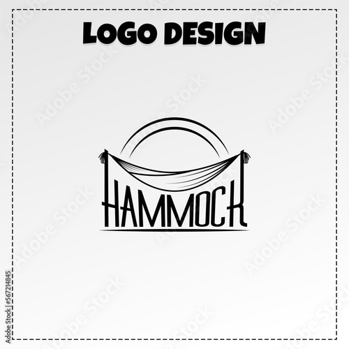 Hammock logo illustration vector design