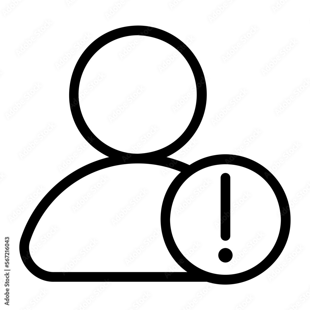 warning line icon warning line icon