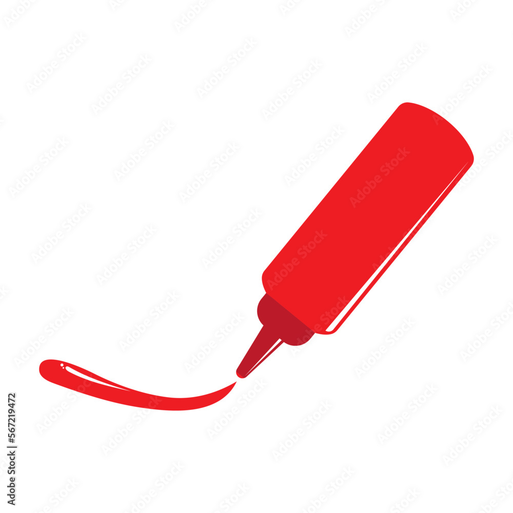 Sauce in bottle stock image vector Sauce in bottle stock image vector