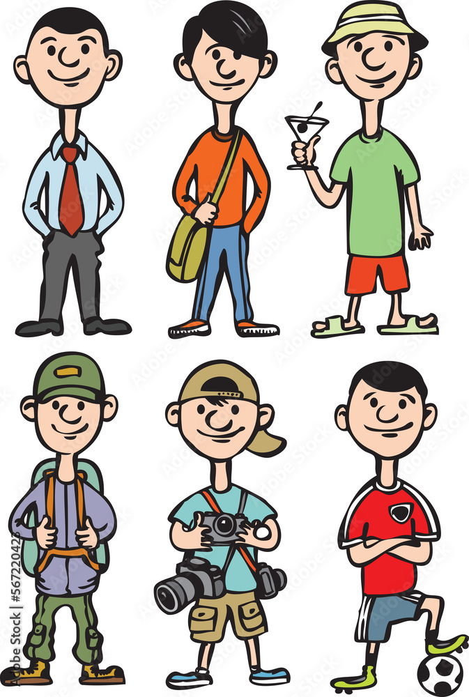 cartoon man figures in various leisure activities - PNG image with transparent background cartoon man figures in various leisure activities - PNG image with transparent background