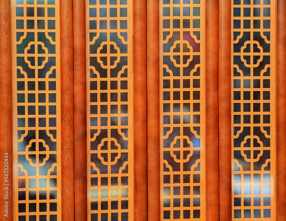 Obraz premium Close-up of wooden furniture and handle
