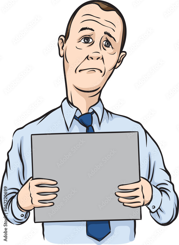 depressed businessman with blank placard - PNG image with transparent background depressed businessman with blank placard - PNG image with transparent background