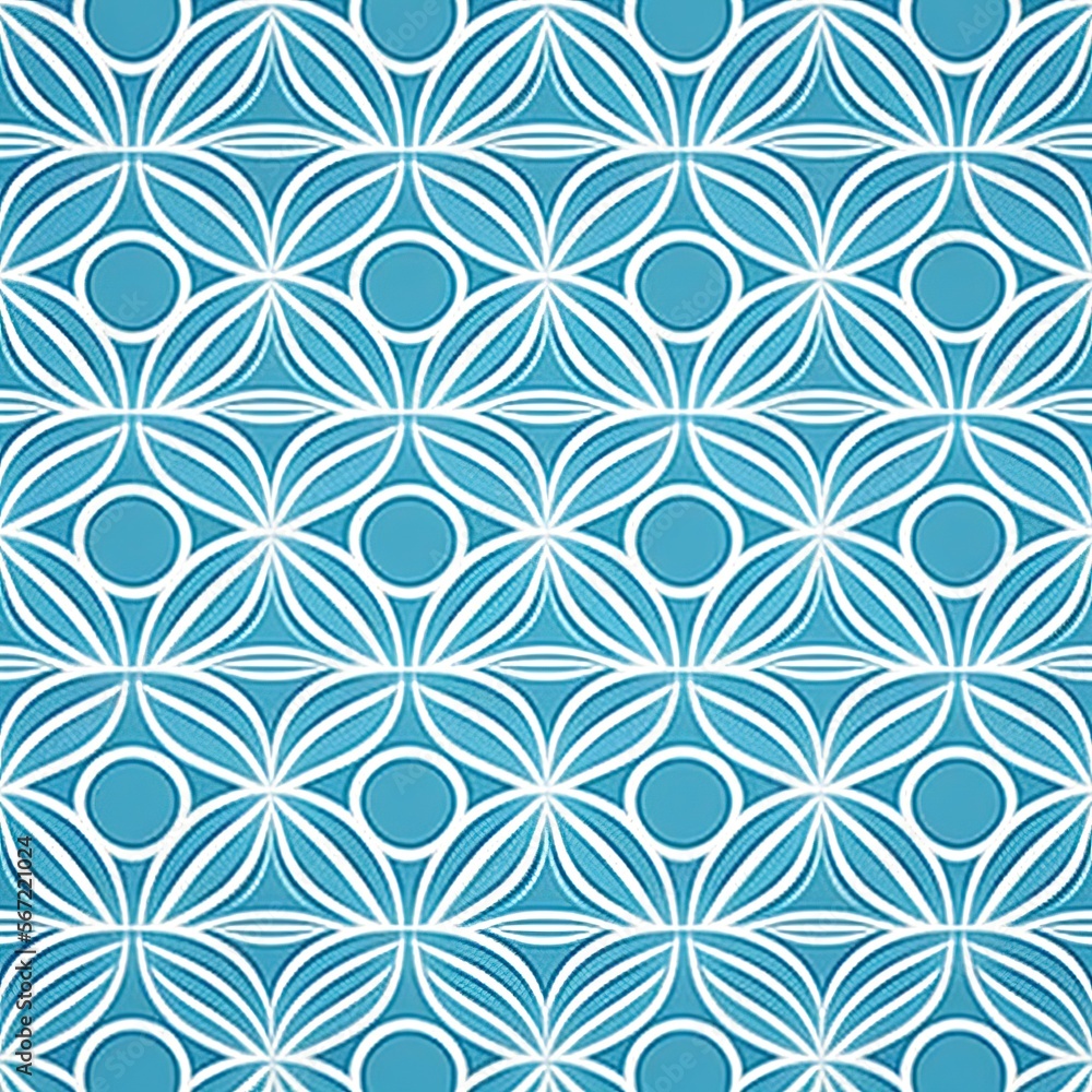 Vector pattern geometric line circle abstract seamless blue line Vector pattern geometric line circle abstract seamless blue line