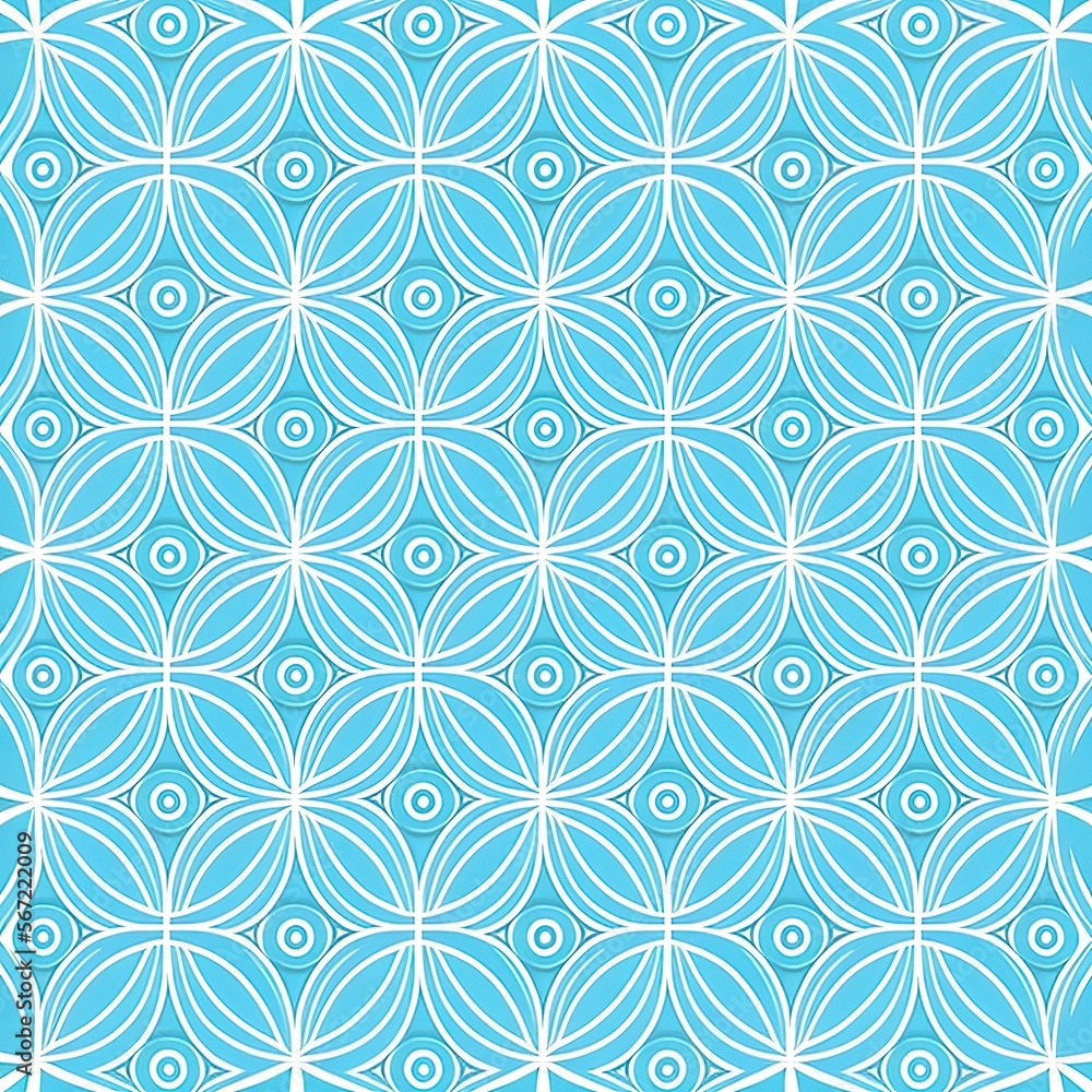 Vector pattern geometric line circle abstract seamless blue line Vector pattern geometric line circle abstract seamless blue line