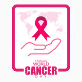 World Cancer Day, Poster and Banner vector