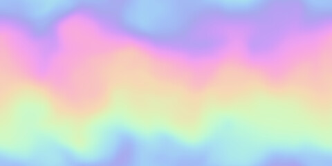 Fotobehang Ombre Y2K iriserende pastel holografische swirl  © Unleashed Design
