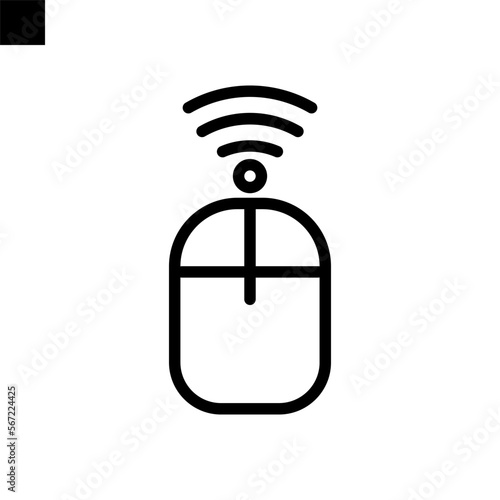 smart mouse icon line style vector