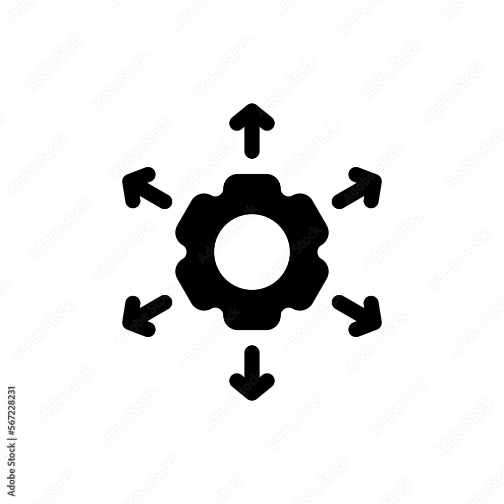 approach glyph icon approach glyph icon