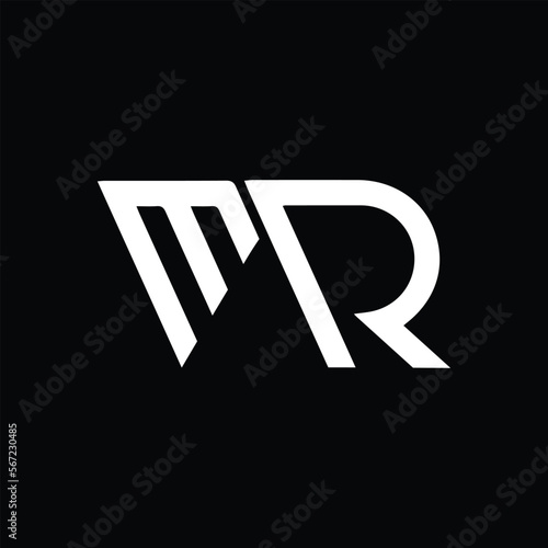 MR MR Logo Design, Creative Minimal Letter MR MR Monogram