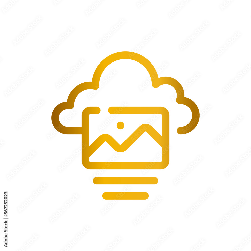cloud gradient icon cloud gradient icon