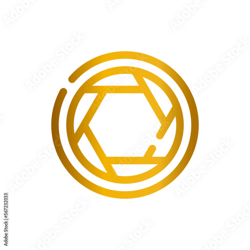diaphragm gradient icon
