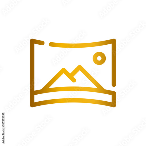 panorama gradient icon