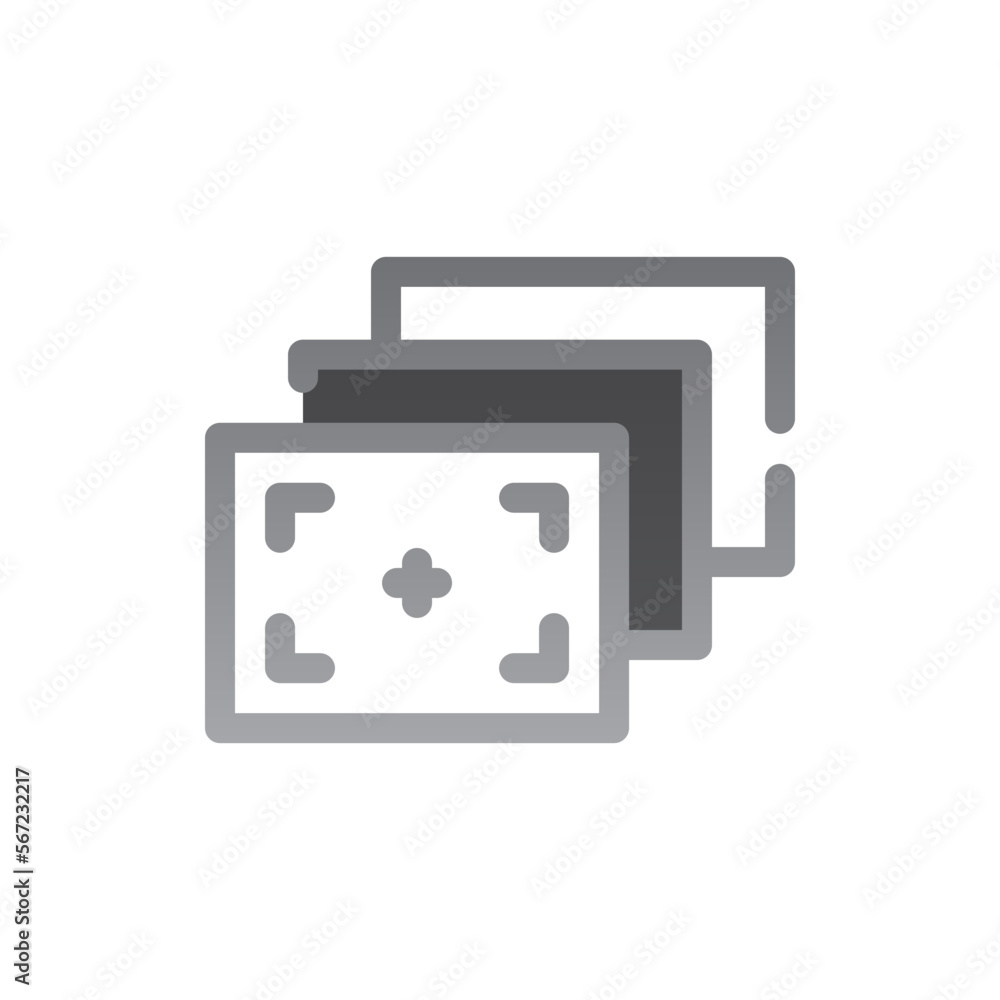 burst mode two tone gradient icon burst mode two tone gradient icon