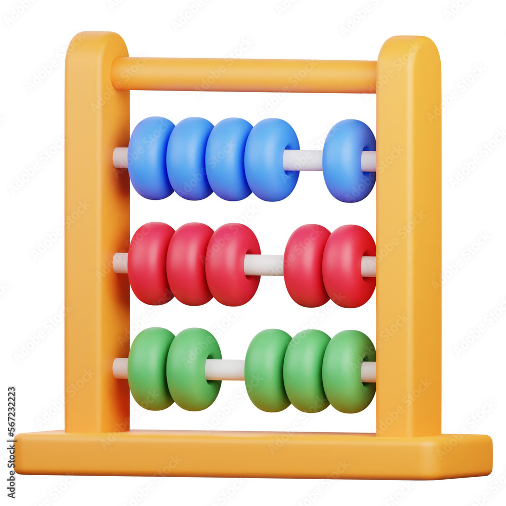 3D Render Abacus Icon, illustration isolated on white background, suitable for website, mobile app, print, presentation, infographic, and other projects. 3D Render Abacus Icon, illustration isolated on white background, suitable for website, mobile app, print, presentation, infographic, and other projects.