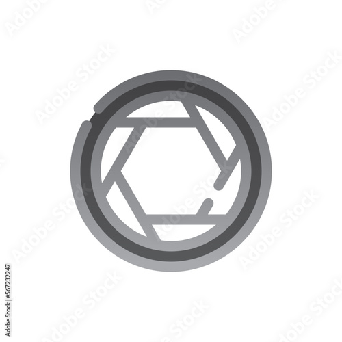 diaphragm two tone gradient icon
