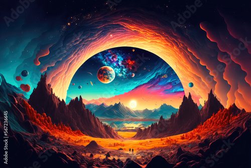 Cosmic Dreamscape: A Psychedelic Journey Through the Beauty of the Universe