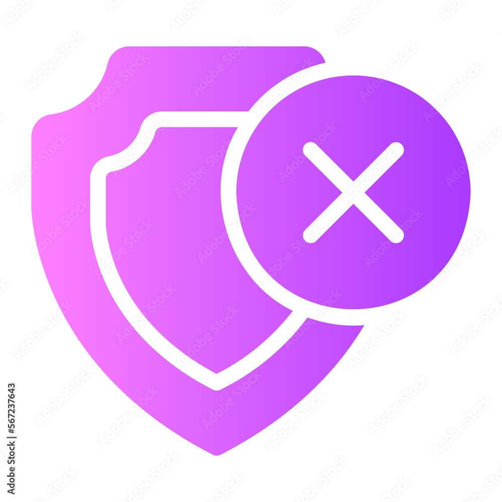 Obraz premium error gradient icon