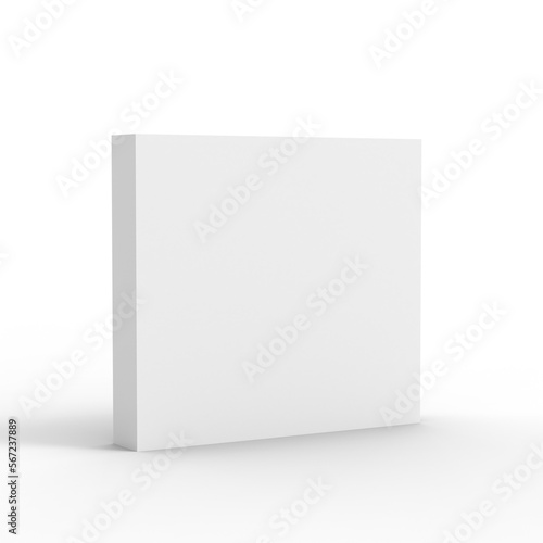 Mockup box 3D render.