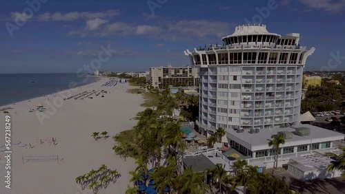 4K Drone Video of Historic Hilton Resort on the Gulf of Mexico in St. Pete Beach, Florida photo
