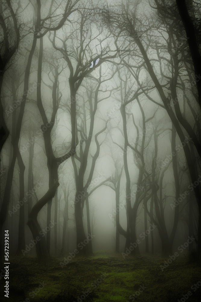 Obraz premium Explore the Mysterious Beauty of Moody Forest Images