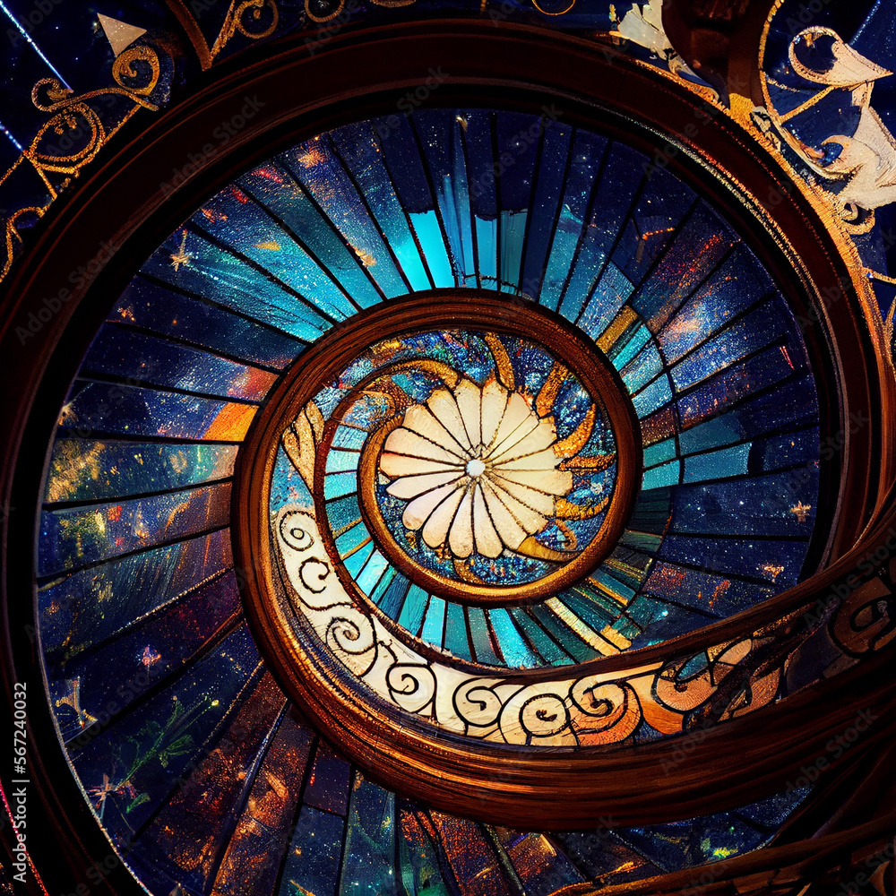 Obraz premium The Spiral, AI