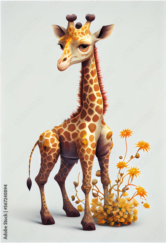 Fototapeta premium Giraffe Character