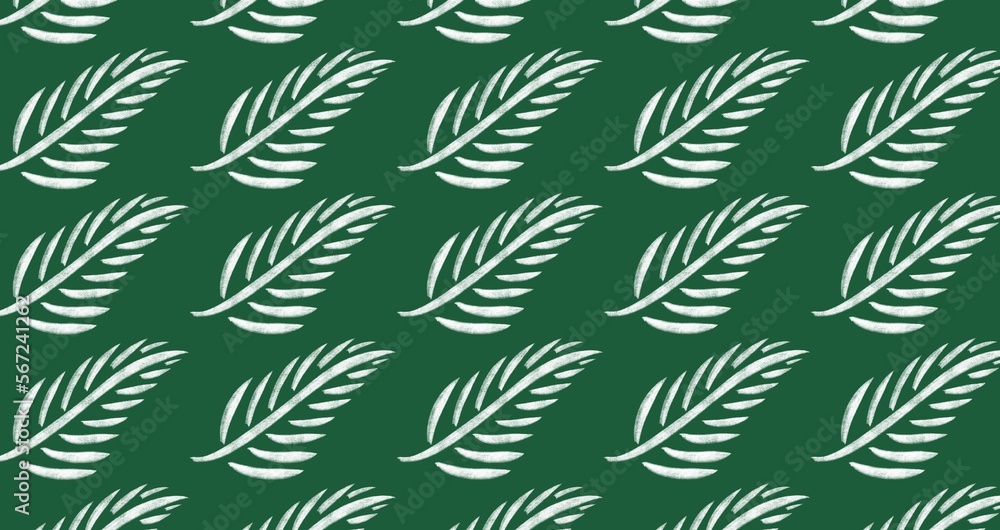 Leaves pattern with background 